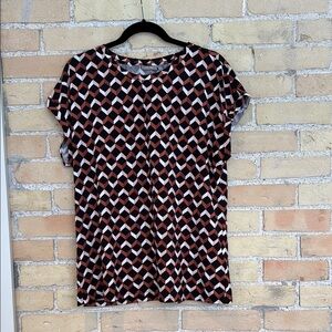 Fransa Geometric Patterned Women's Top